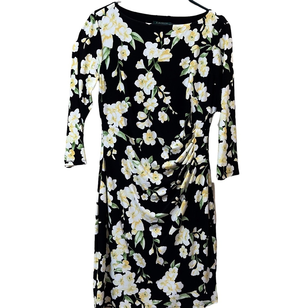 Lauren Floral Dress Lined Size 14